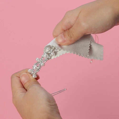 Silver Cleaning Cloth Polishing | BULK 50pcs | ANTI TARNISH Cleaner | - Picture 5 of 7