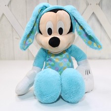 Disney Mickey Mouse Blue Easter Bunny Plush Stuffed Animal Toy Just Play