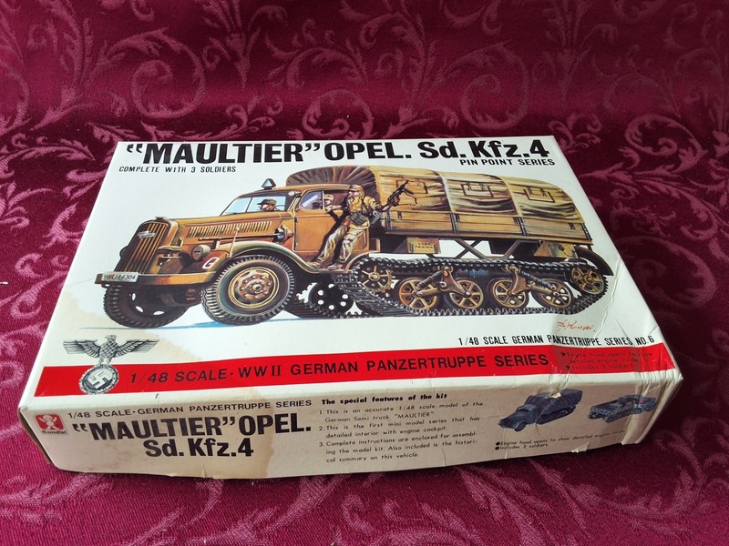 Bandai 1/48 "Maultier" Opel Sd Kfz 4 Model Tank Kit