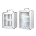 Phone Locker Cabinet, Portable Lock Box with Handle, Wall-Mounted Chart Holder