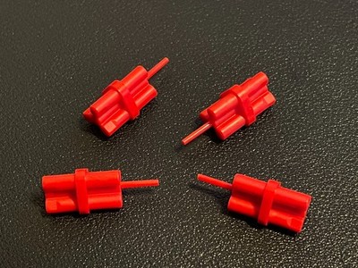 LEGO 64728 Dynamit Stange Sprengstoff Minifig Zubehör  4 Stück rot