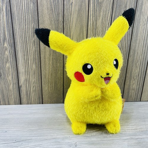 Pikachu Fluffy Smiley Pokemon Banpresto 2018 Peluche 13" Bambola Giocattolo Giappone - Foto 1 di 18