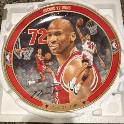 Upper Deck Return to Greatness Record 72 Wins NBA Basketball Porcelain Plate