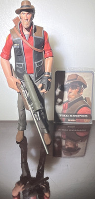 NECA Team Fortress 2 Sniper Action Figure With Gun Video Game Series Collectible