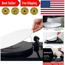 11.75 Acrylic Turntable Mat - Anti-Static Slipmat for Superior Sound Quality