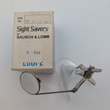 Bausch  Lomb Sight Savers Clip-On Loupe 3x Magnifier for Glasses w/ Box