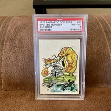 1973 Donruss Fantastic Odd Rods Sticker PSA 8 - 61 Spotted Monster - 2nd Series