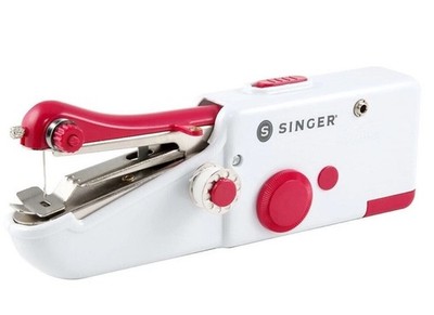 SINGER Stitch Sew Quick Mini mechanische Nähmaschine AA Batterie   
