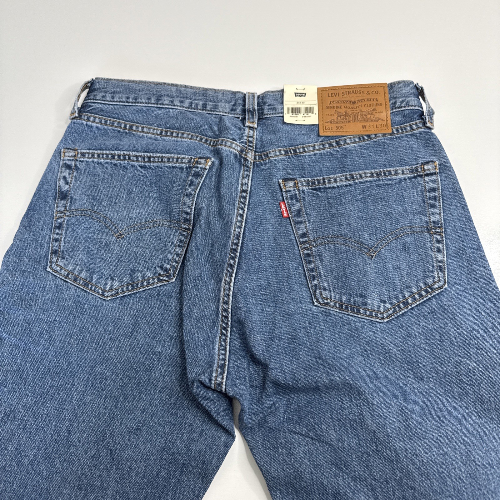 Levi's Premium 505 Regular Fit Selvedge Jeans Red Line 31x30 Men’s NEW WITH TAGS thumbnail 5