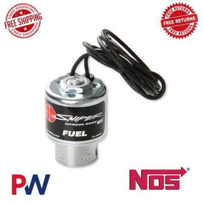 NOS Black Sniper Fuel Solenoid with a Large Body and Increased Power Capacity