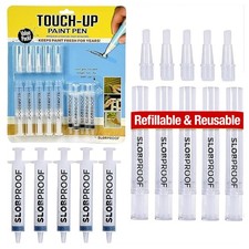 Slobproof Refillable Touch-Up Paint Pen, Mess-Free, Reusable Wall Paint Repai...