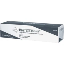Kimberly-Clark 05514 KimTech 16.6" x 14.7" 1-Ply Cleaning Wipes White 140 Wipes