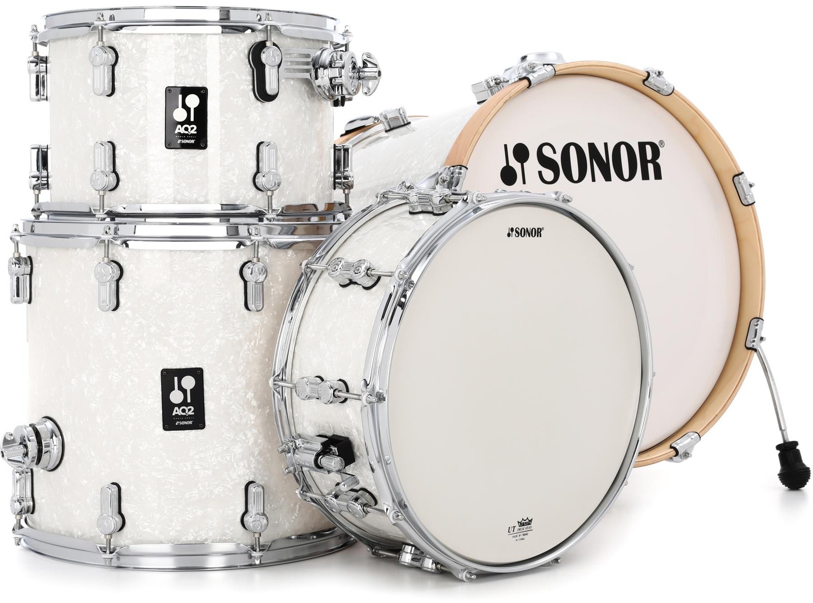 Sonor AQ2 Bop - набор из 4-х частей корпуса с малым барабаном - White Marine Pearl