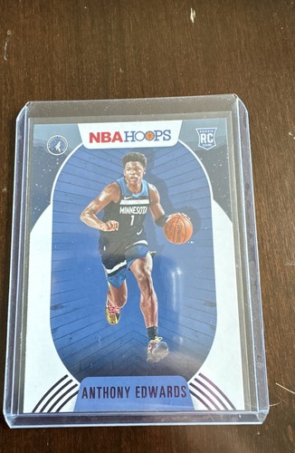 2020-21 Panini NBA Hoops - Anthony Edwards #216 Purple Winter (RC)