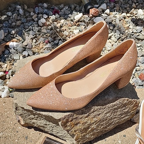 DREAM PAIRS scarpe décolleté eleganti donna tacco basso blocco punta chiusa taglia 7 - Foto 15 di 15