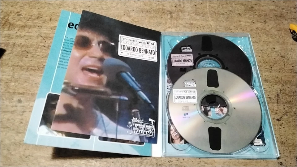 DVD I Concerti Live RTS Edoardo Bennato 11 aprile 1979 con CD - - Immagine 2 di 3