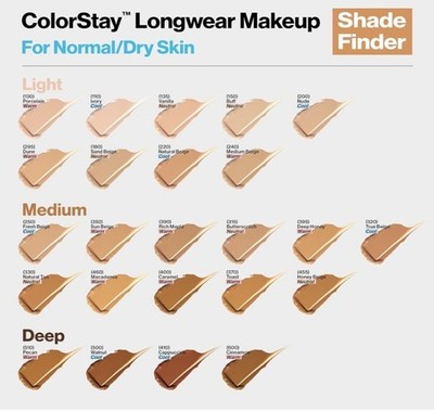 Revlon ColorStay 24HR Liquid Foundation Normal/Dry Skin SPF 20 CHOOSE QTY SHADE