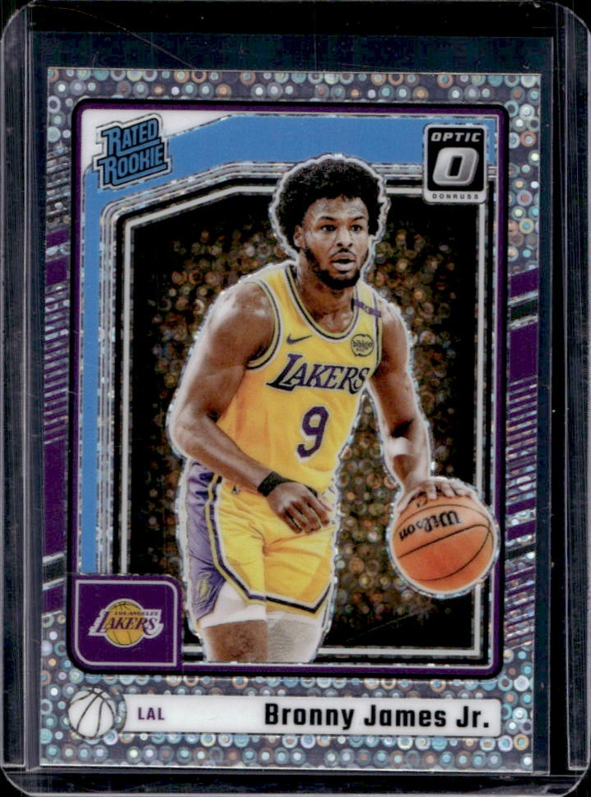 2024-25 Donruss Optic Bronny James Jr. Fast Break Holo Prizm Rated Rookie #282
