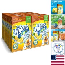 Refreshing Wyler's Light Half Iced Tea and Lemonade Drink Mix - 96 Servings Pack