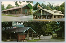 Gatlinburg Tennessee, King's Motel, On River Road TN Postcard