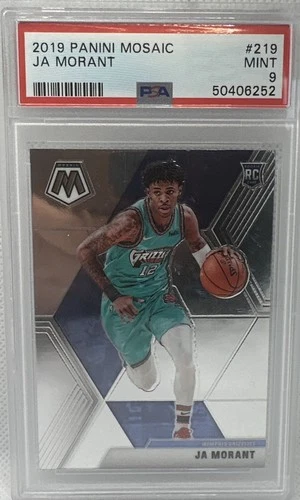 Ja Morant - 2019-20 Panini Mosaic - #219 - (RC) - PSA 9