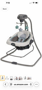 Graco 1893831 DuetConnect LX Swing and Bouncer Manor