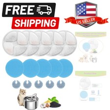 Cat Water Fountain Filter,Cat Fountain Filters Replacement for Round 2L/67oz ...