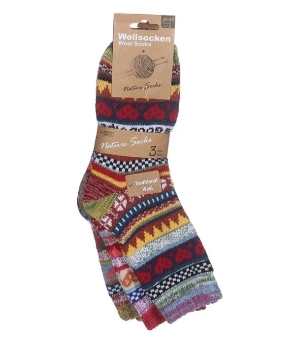 6 pares de calcetines térmicos de invierno de lana para mujer talla 9-11 Foto 2 de 4