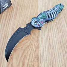 Rite Edge Talon Assisted Folding Knife 3.75" Black 3Cr13 Steel Blade ABS Handle