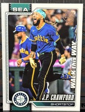 2026 Topps Series 1 #156 J.P. Crawford Celebrations Walk This Way SP 1:320 Packs