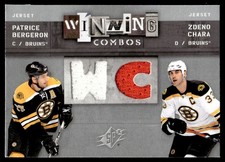 2009-10 SPx Winning Combos Zdeno Chara/Patrice Bergeron Jersey Boston Bruins