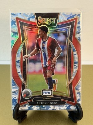 2024-25 Panini Select Antonio Nusa Blue Camo /30 RB Leipzig Norway
