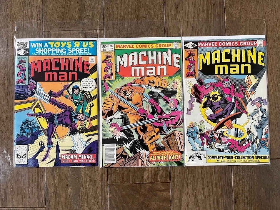 MACHINE MAN COMPLETE COMIC SERIES # 1-19 JACK KIRBY MARVEL COMICS - Image 3 of 3