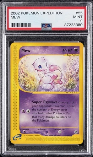 2002 POKEMON EXPEDITION #55 MEW PSA 9