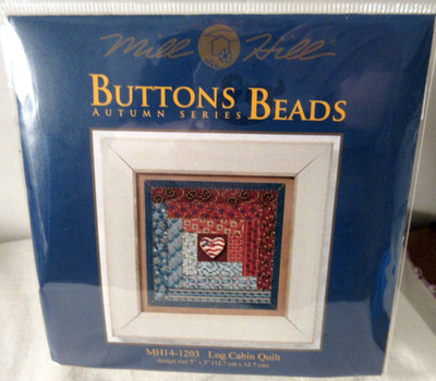 Mill Hill Buttons & Beads LOG CABIN QUILT Ctd Cross Stitch KIT 2011