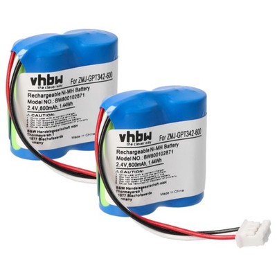 2x Akku für Philips Magic 2 600mAh 2,4V