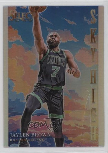 2024-25 Panini Select Sky High Silver Prizm Jaylen Brown #18 16wc