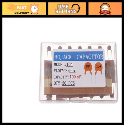 0.1uF 50V Ceramic Disc Capacitors 100nF Low-Voltage High Dielectric Constant - 5