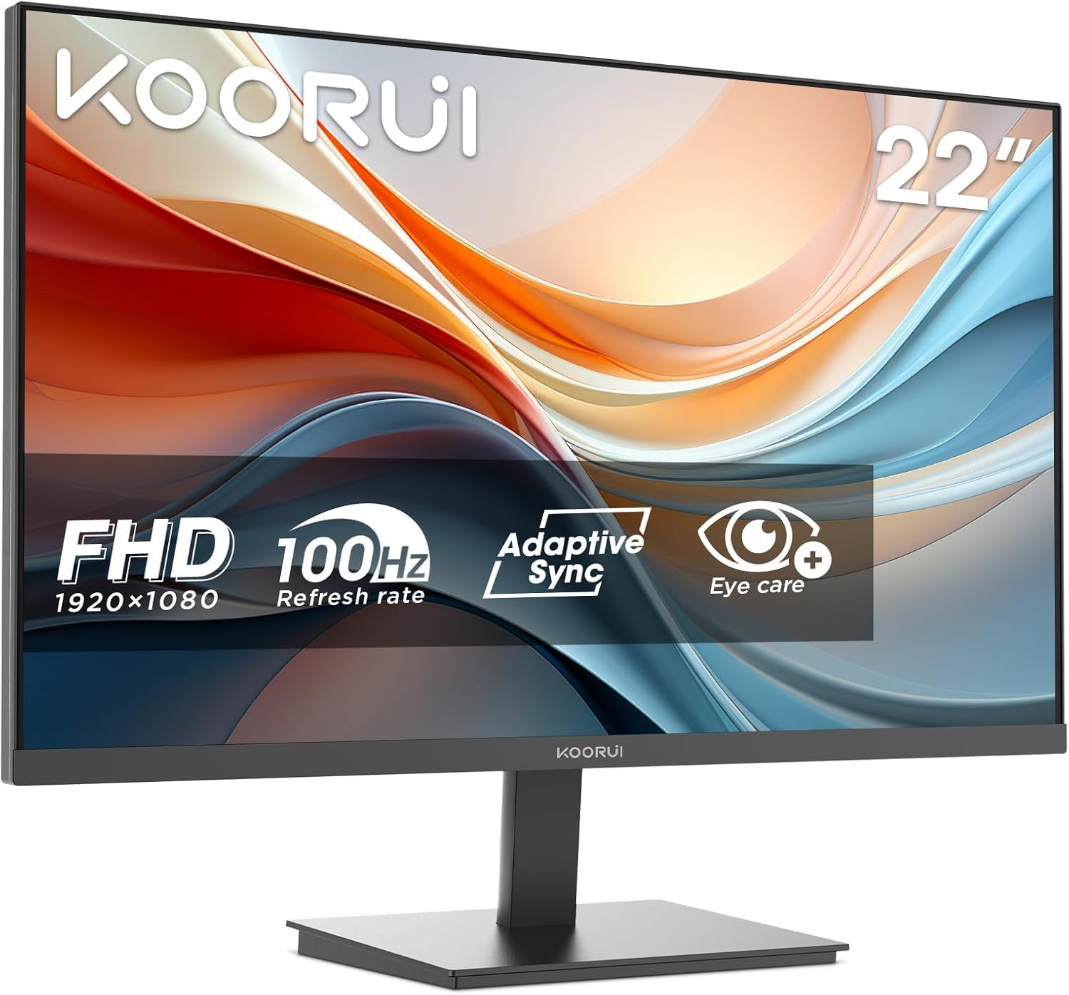 E2212F Monitor PC 22 pollici, Full HD VA 100HZ, 5ms, 1920x1080, Schermo PC HDMI1