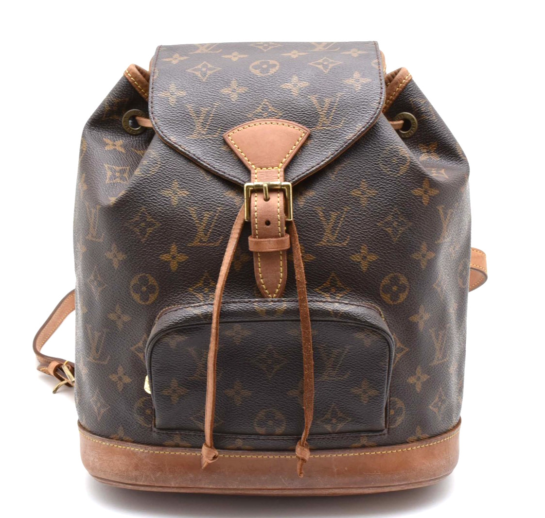 LOUIS VUITTON Monograma MM Montsouris Mochila Cordón Monedero Mochila...