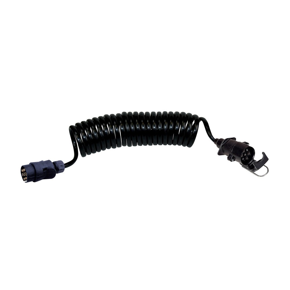 Rallonge spirale 4 m et prise terre femelle pour cordon extensible