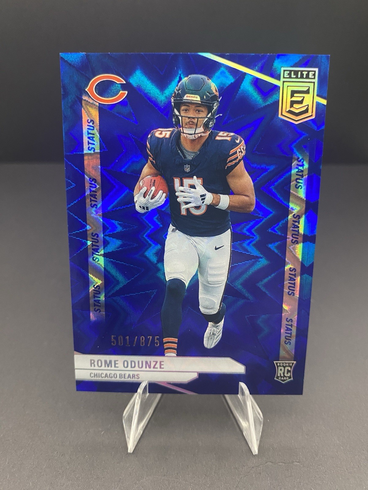 2024 Panini Donruss Elite - Rookies Rome Odunze #103 Status Explosion /875 (RC)