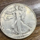 1937-D Walking Liberty Half Dollar 50c Silver Actual Coin