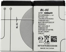 Ymdjl Bl-5c 3.7V Real Capacity 1000Mah Rechargeable Battery Suitable F