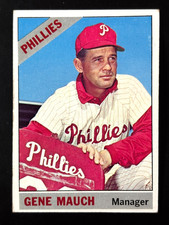 Vintage 1966 Topps Gene Mauch #411 Philadelphia Phillies EX