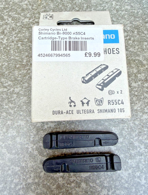 Shimano Brake Shoes - Pads - R55C4 - for Dura-Ace, Ultegra & 105