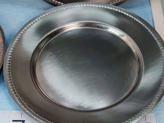 Vintage 9" Vollrath Stainless Steel Charger Plate #47679 Made In Japan  - Image 2 of 4