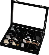 Samt Brillen Organizer 8 Fächer Sonnenbrille...