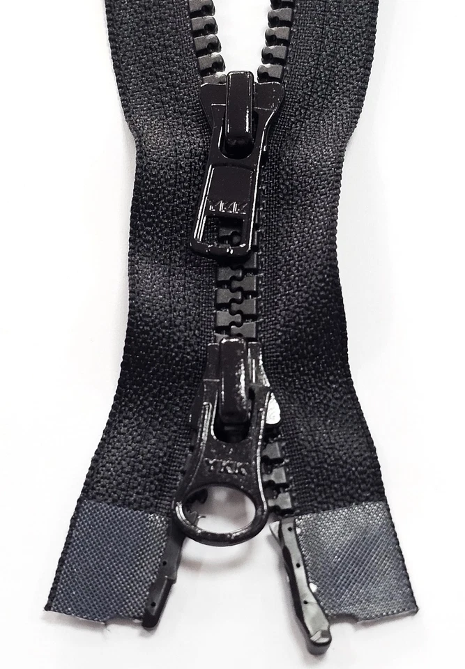 YKK Reißverschluss Kunststoff Vislon 2-Wege teilbar 50-100cm 3 Farben