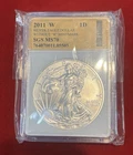 2011-W  Silver American Eagles SGS MS70